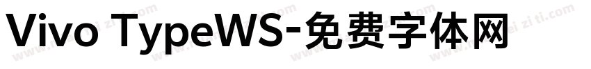 Vivo TypeWS字体转换